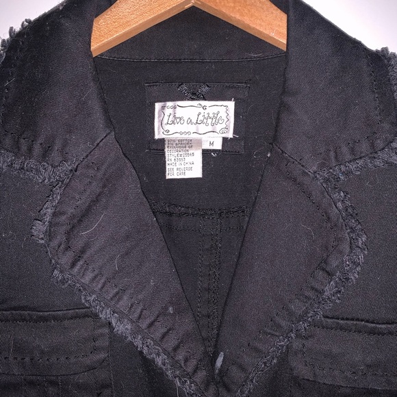 M Black Collared Jean Jacket - Picture 2 of 8